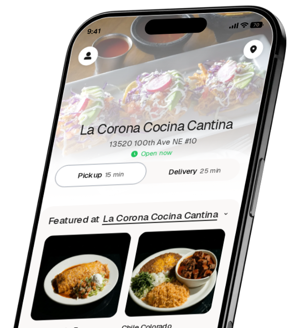La Corona Cocina Cantina app preview