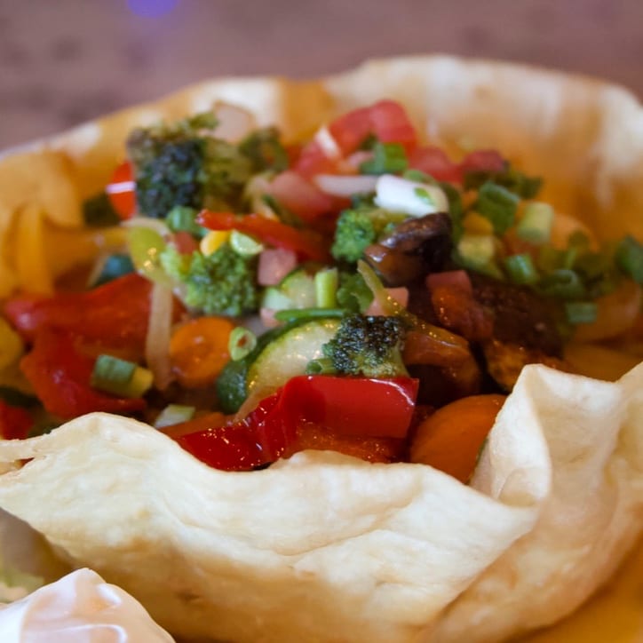 Taco Salad Vegetariano.