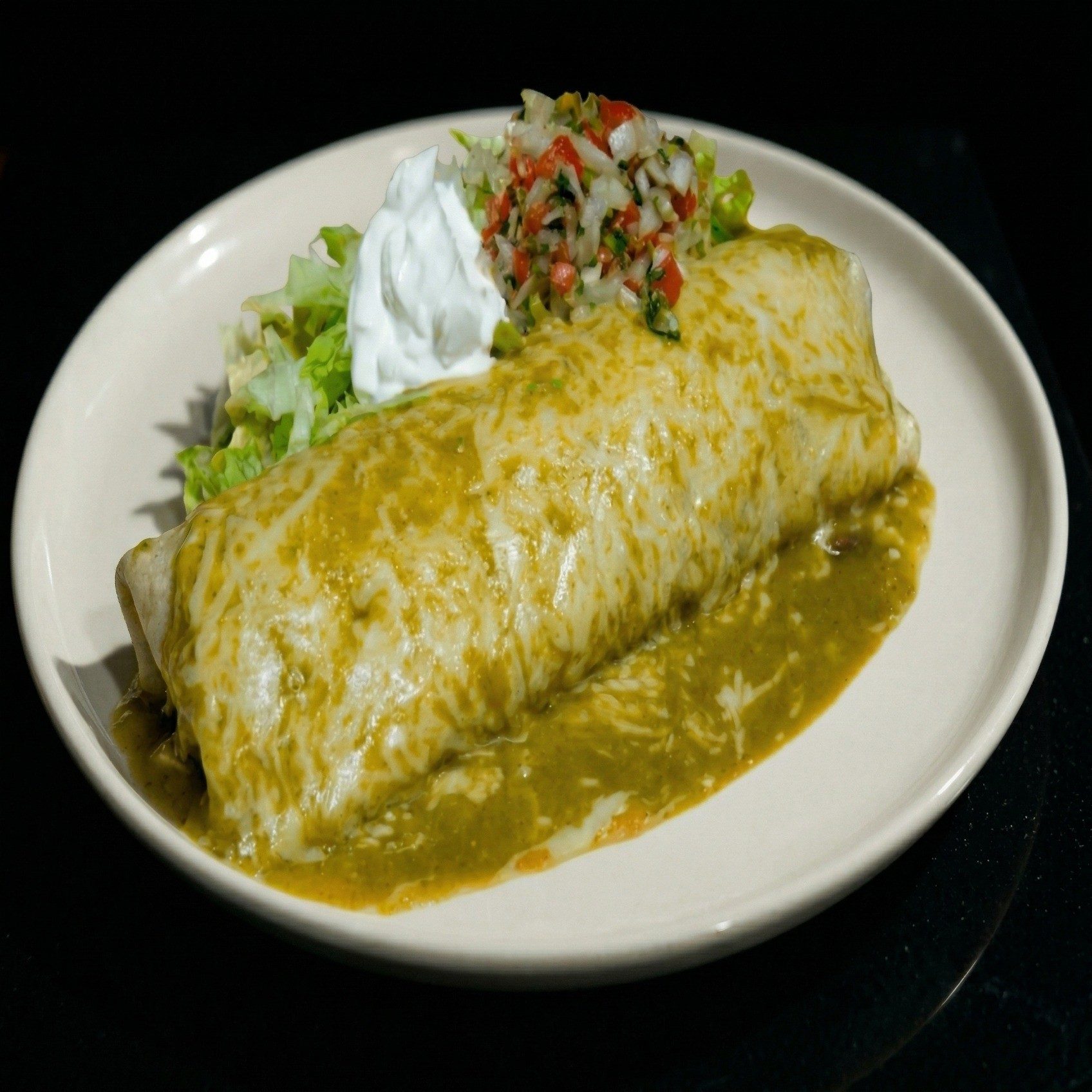 Chile Verde Burrito.