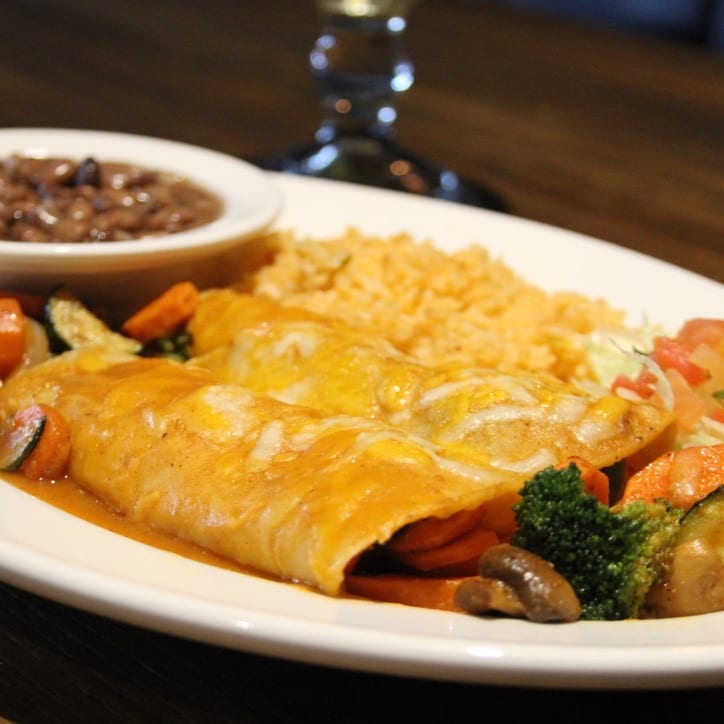 Enchiladas Vegetarianas.