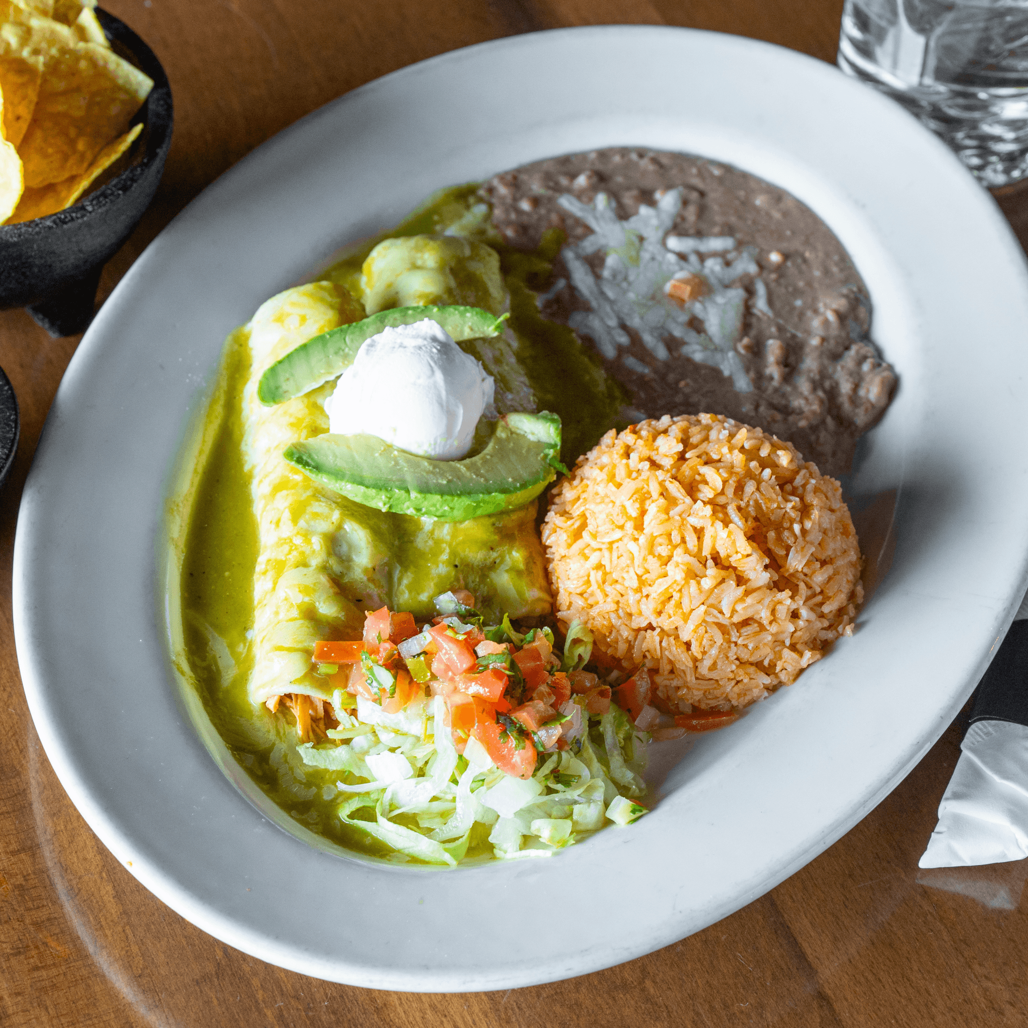 Enchiladas Suizas.