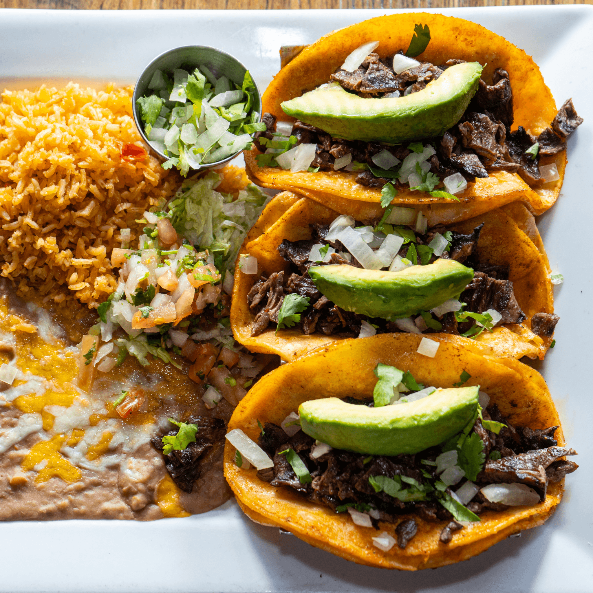 Tacos Al Carbón.